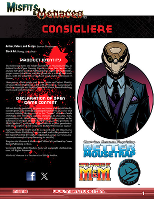 Misfits & Menaces: Consigliere