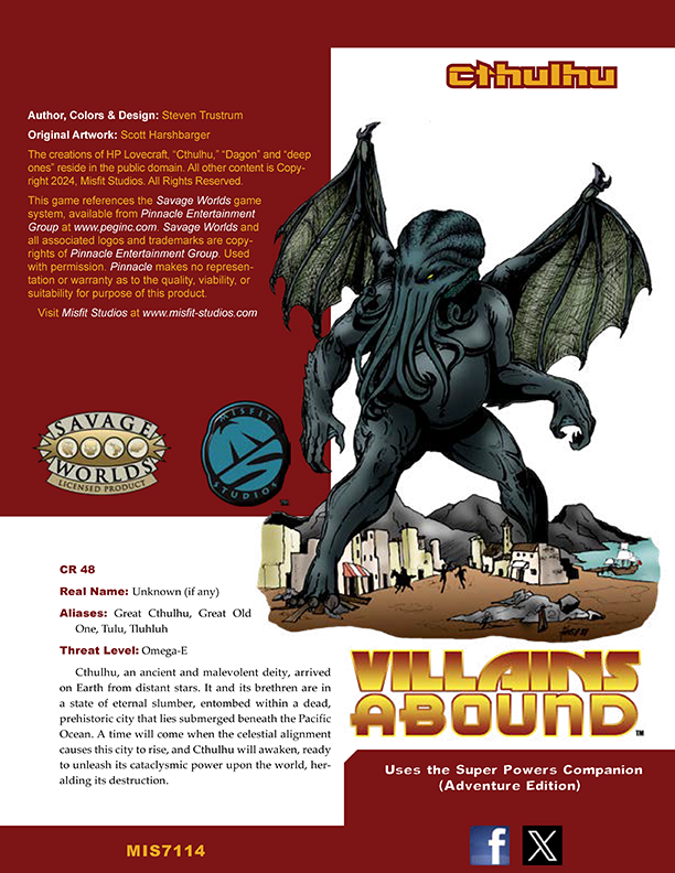 Villains Abound: Cthulhu
