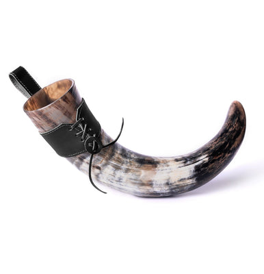 Drinking Horn with Leather Holster | 