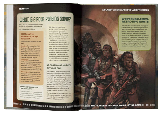 Planet of the Apes RPG: Core Rulebook (Hardcover)