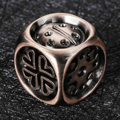 DND Dice Original Fun Lucky Ladybug Metal D6 Dice
