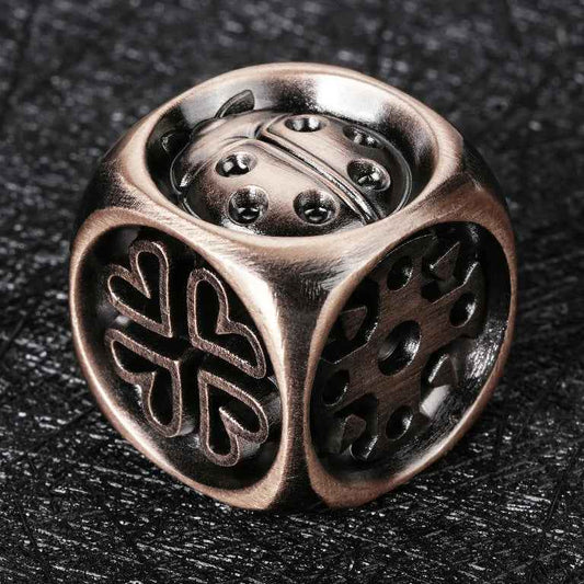 DND Dice Original Fun Lucky Ladybug Metal D6 Dice