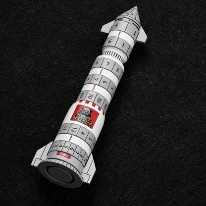 Kickstarter Dice - Metal Rocket Dice 7-in-1 Spinning Metal Dice Set