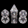 Kindergarten Garland Glitter 7-Dice Set w/White Numbers Dnd Dice Set