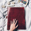 Extra Large World Map 14x11 Handmade Leather Journal