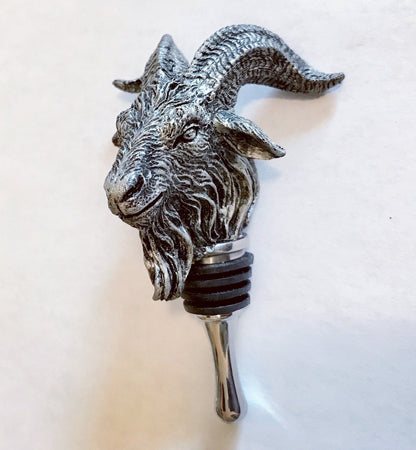 Goat Head Wine Stopper – Baphomet Gothic Resin Barware