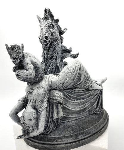 Statue of Henry Fuseli's "The Nightmare”,  Hand Painted Resin Sculpture | Victorian Gothic Figurine | Gothic Decor Dark Fantasy Gift