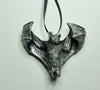 Soaring Fruit Bat Ornament, Hand Painted Resin Sculpture | Gothic Vampire Bat Figurine | Nature Bat Ornament for Halloween and Gothic Decor