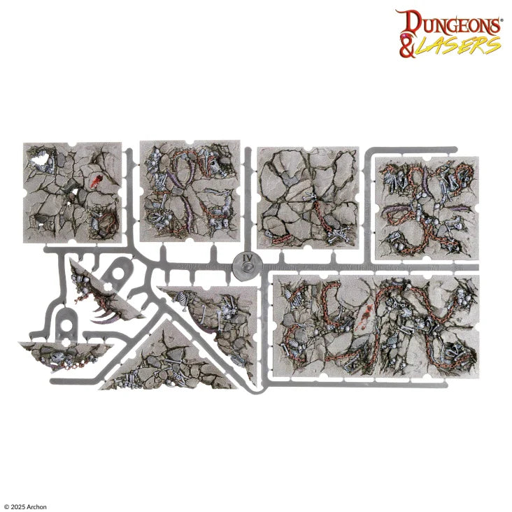 Dungeons & Lasers: Caves Series - Demonic Caves Pre-Painted Prismacast Terrain
