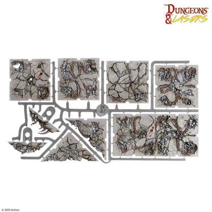 Dungeons & Lasers: Caves Series - Demonic Caves Pre-Painted Prismacast Terrain