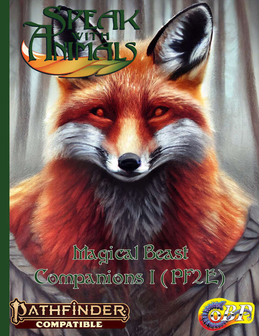 Speak with Animals - Magical Beast Companions I (PF2E)