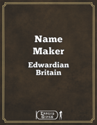 Name Maker - Edwardian Britain