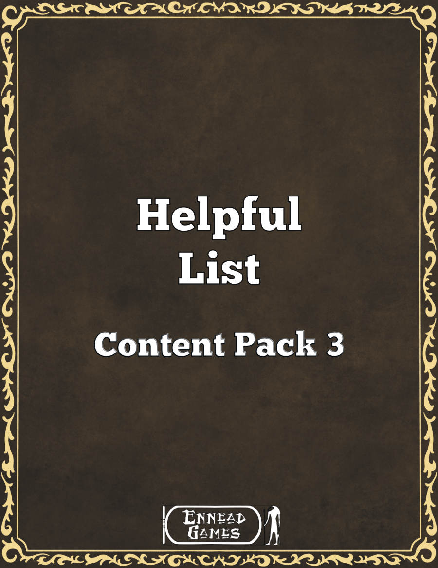 Helpful List Content Pack 3