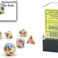 Chessex: Polyhedral Festive Dice sets - 10mm