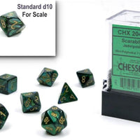 Chessex: Polyhedral Scarab Dice sets - 10mm