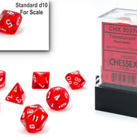Chessex: Polyhedral Translucent Dice sets - 10mm