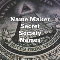 Name Maker Secret Society Names