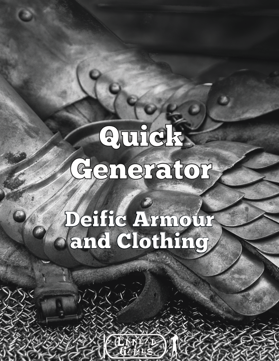 Quick Generator Deific Armour & Clothing