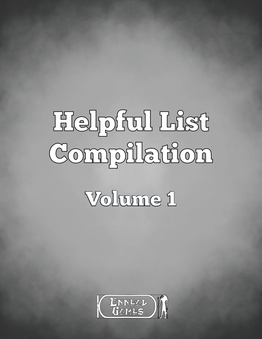 Helpful List Compilation Volume 1