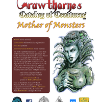 Castles & Crusades Crawthorne's Catalog of Creatures: Mother of Monsters