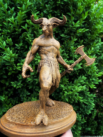 Minotaur Statue – Hand Painted Greek Mythology Resin Figurine