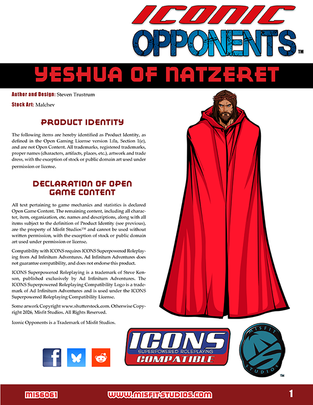 Iconic Opponents: Yeshua of Natzeret