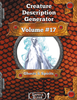 Creature Description Generator Volume #17 Ghosts & Spirits