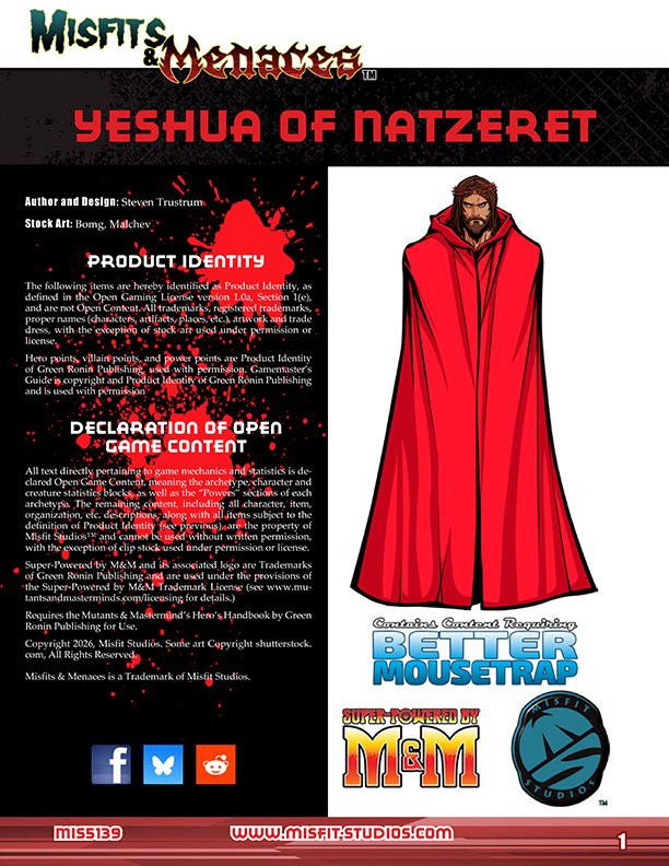Misfits & Menaces Yeshua of Natzeret