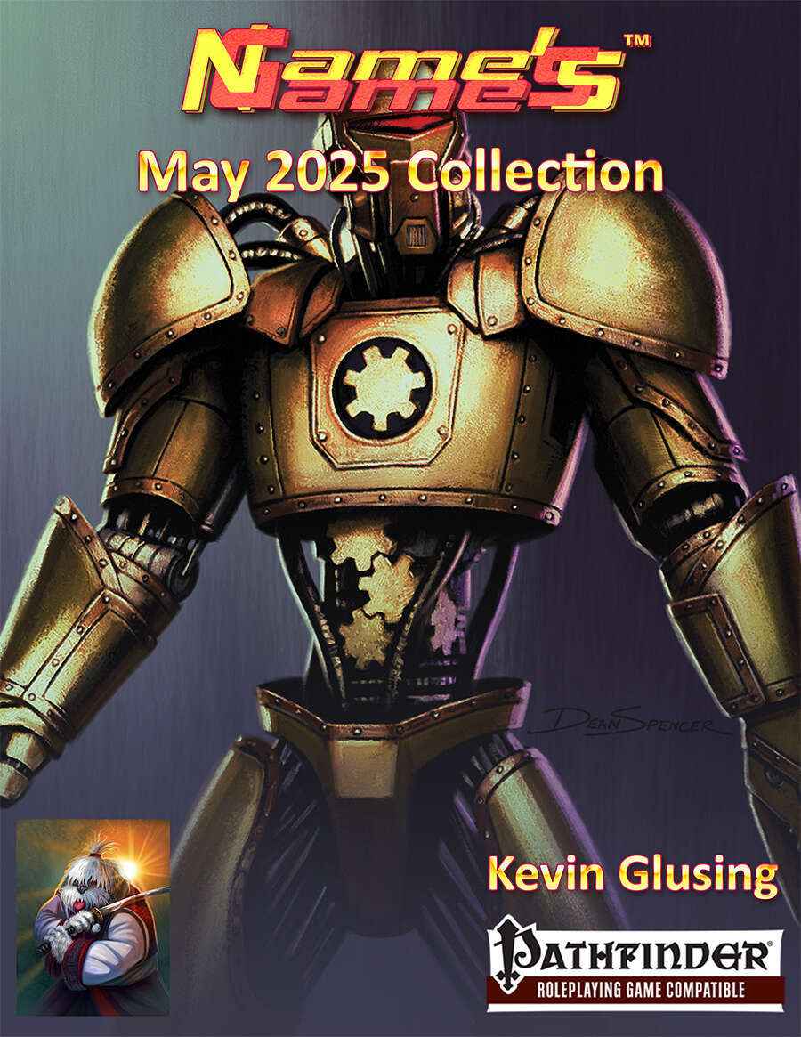 Name's Games May 2025 Collection – Unchained Clockworker for Pathfinder 1e
