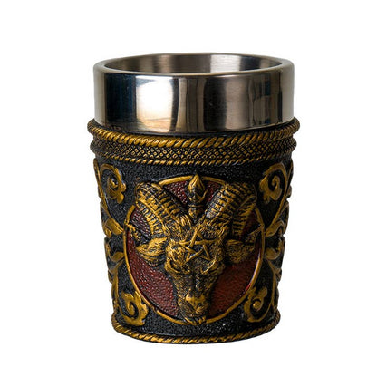 Baphomet Shot Glass – Wiccan Occult Drinkware | Little Shop of Magic