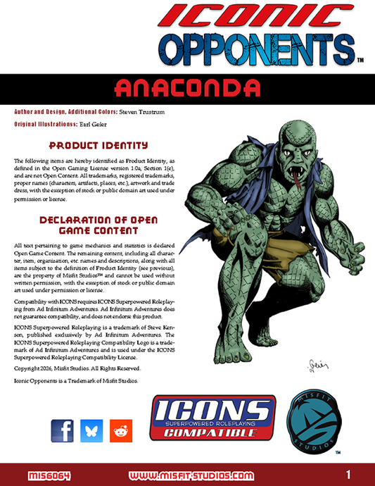 Iconic Opponents: Anaconda