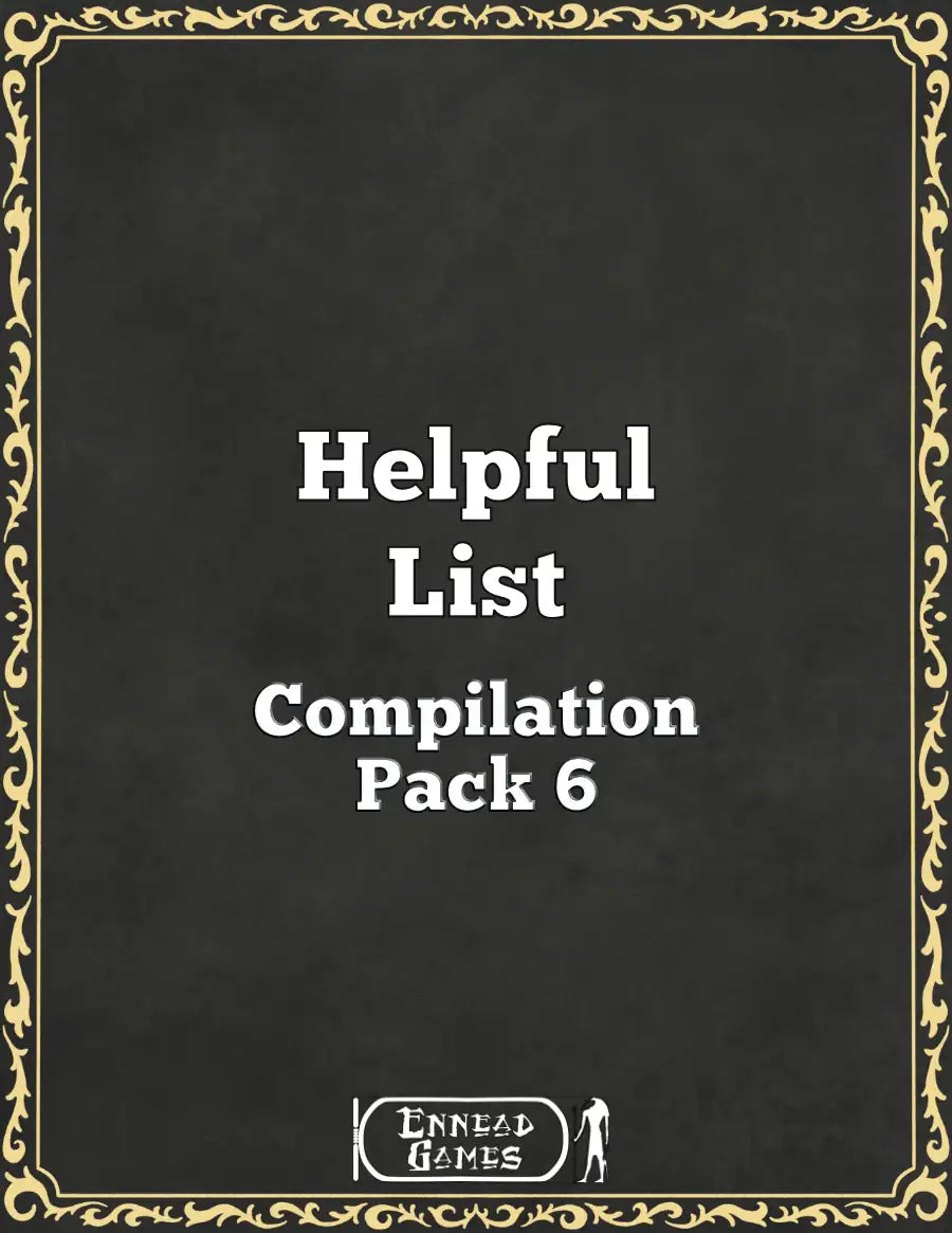 Helpful List Compilation Pack 6