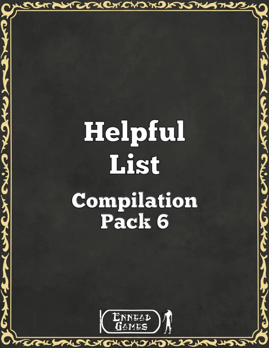 Helpful List Compilation Pack 6