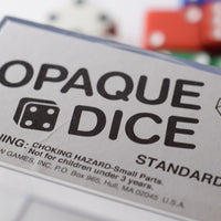 NEW 2 Jumbo 25mm 1 inch White Dice Pair RPG D6 Koplow Large Huge Rainbow Pips