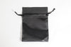 2 Pack of Large Black Satin Gift Bag Game Dice Bag Counter Pouch 4"x 6"