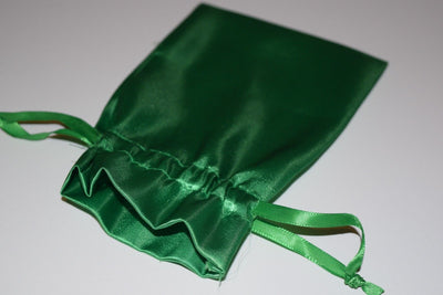 Large Green Satin Gift Bag Game Dice Bag  Counter Pouch 4
