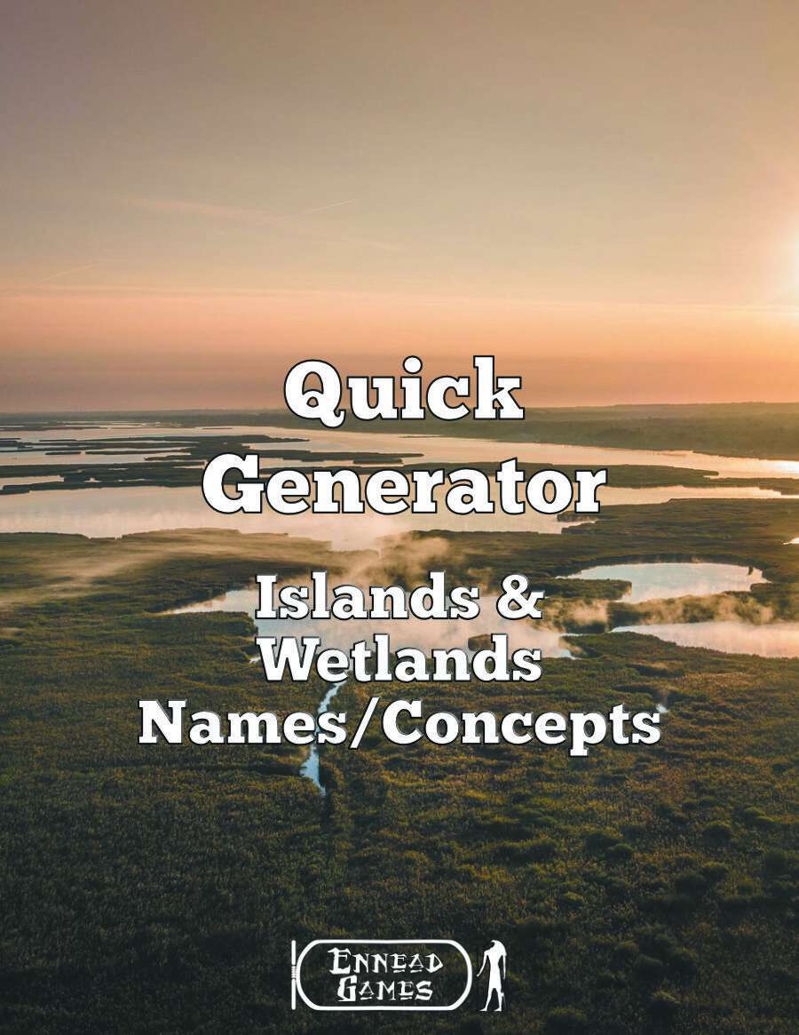 Quick Generator Islands & Wetlands Names/Concepts