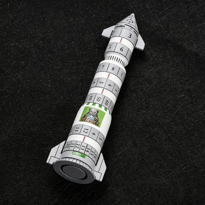 Kickstarter Dice - Metal Rocket Dice 7-in-1 Spinning Metal Dice Set