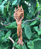 Green Man/ Cernunnos Ornament, Hand Painted Resin Sculpture | Mythical Forest Creature Figurine | Woodland God Ornament for Nature Lovers