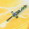 Dice Sword Rainbow 46mm x 9mm Trinket Novelty