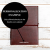 Rustic Dark Brown 5x7 Leather Journal - Unlined & Tree-Free Paper