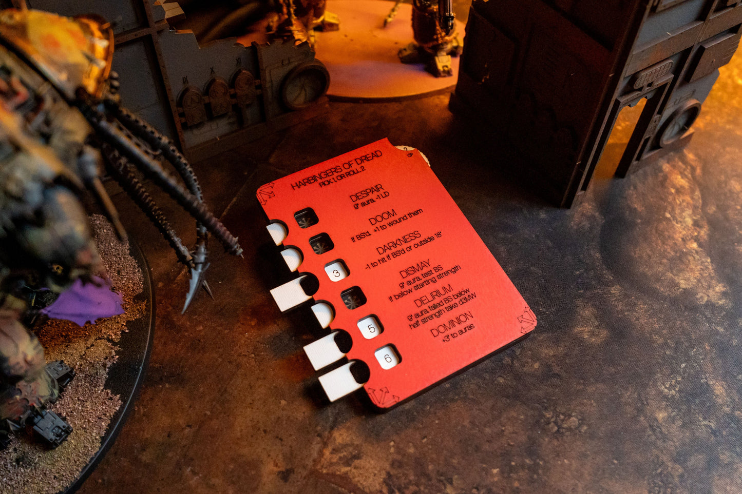 Chaos Knights Tracker - Warhammer 40K Harbingers of Dread Ability Tracker