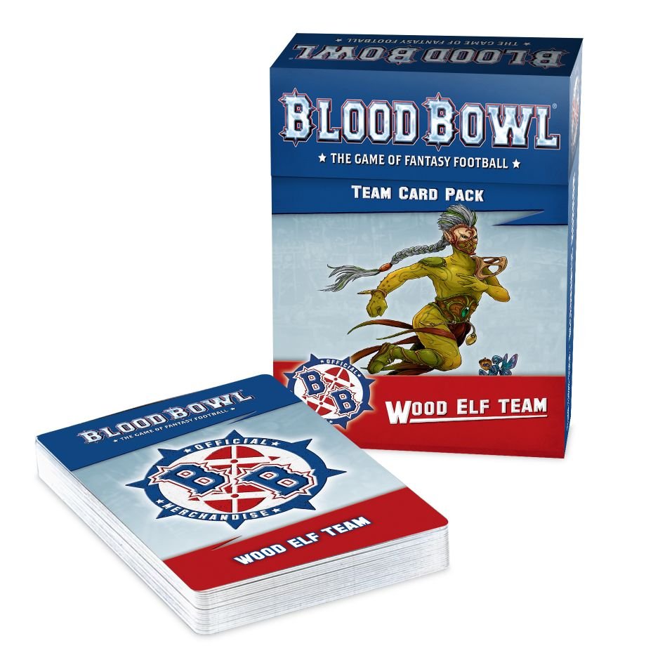 Blood Bowl: Wood Elf Team Card Pack - Reference Cards for Quick Play
