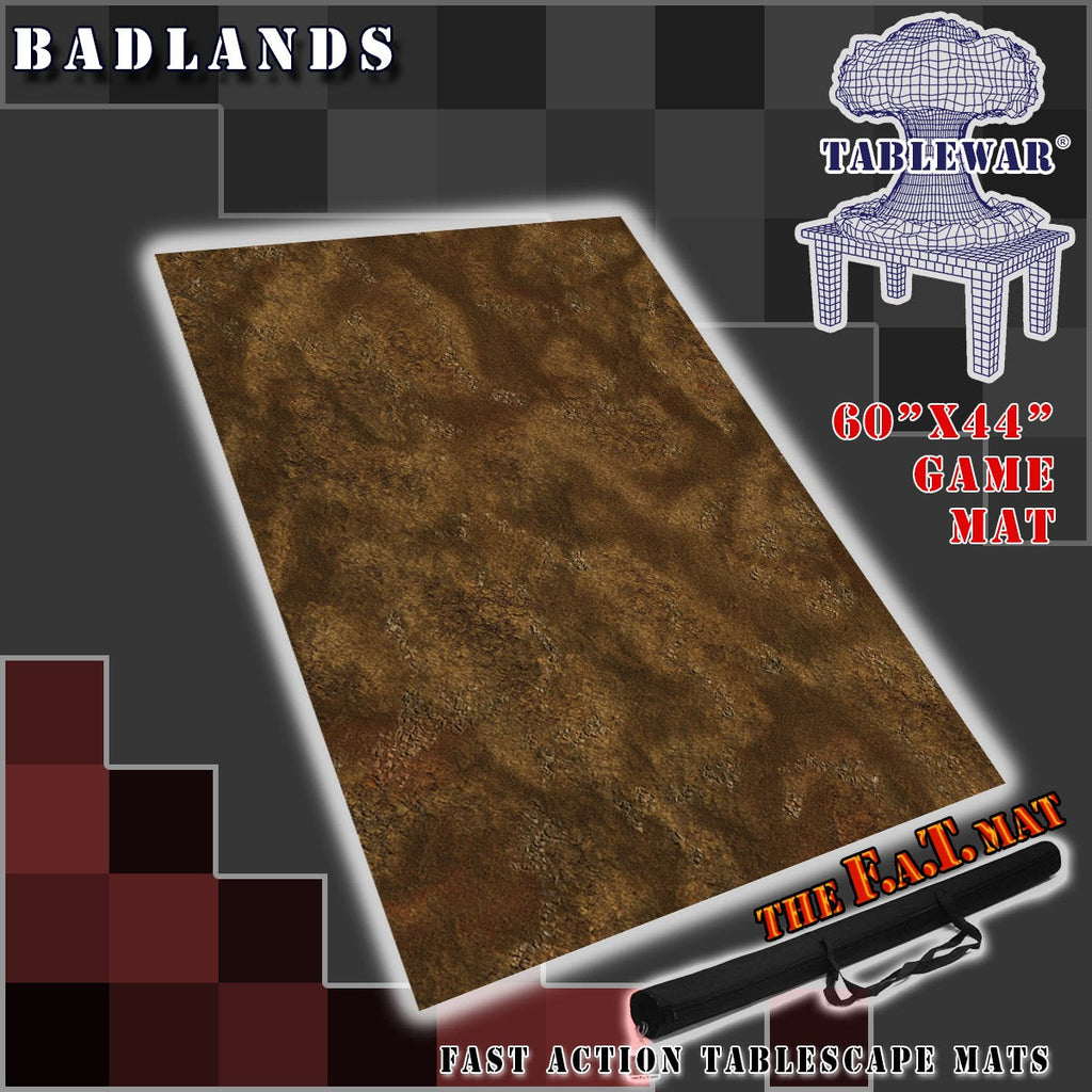 60x44" 'Badlands' F.A.T. Mat Battle Gaming Mat