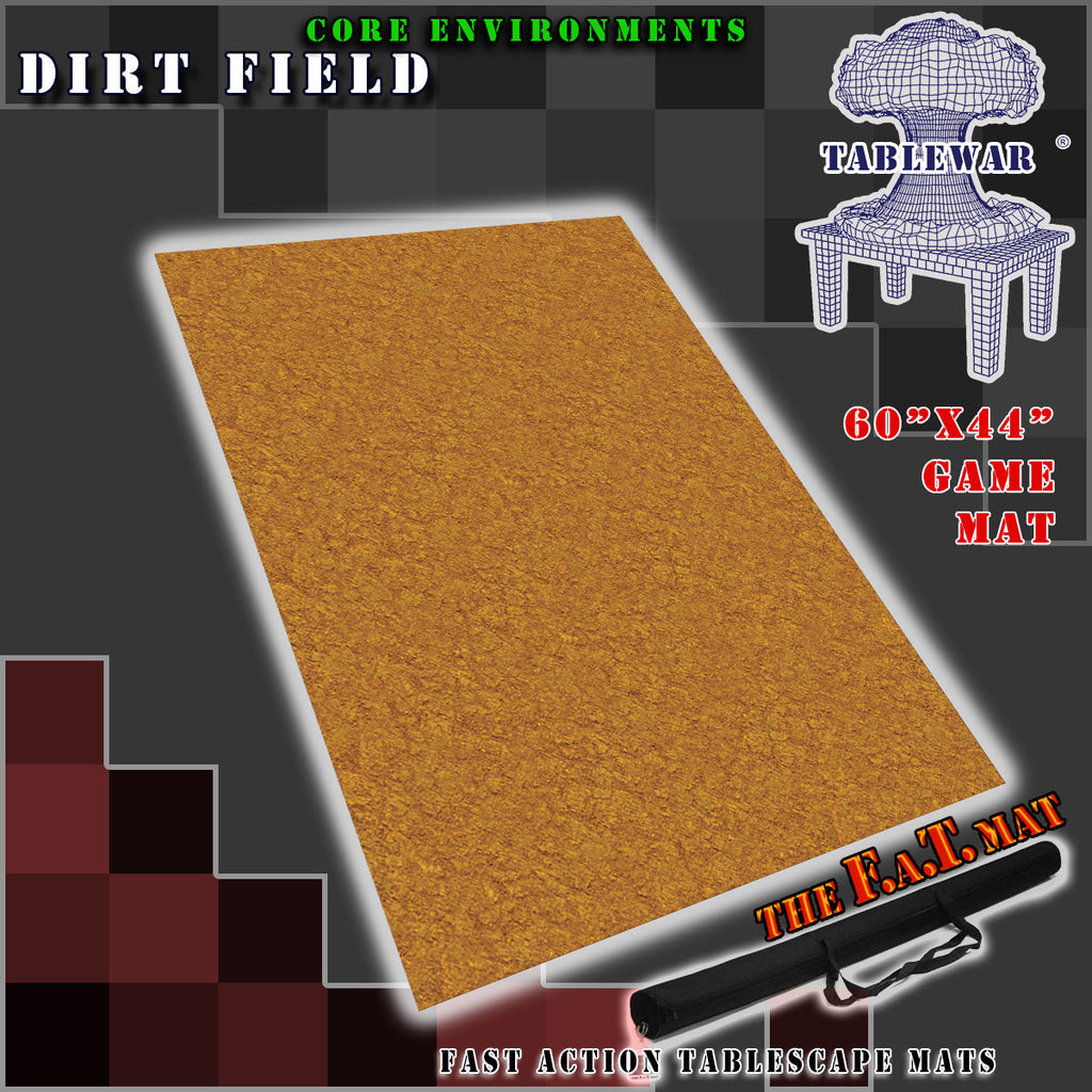 60x44" 'Dirt Field' F.A.T. Mat Battle Gaming Mat