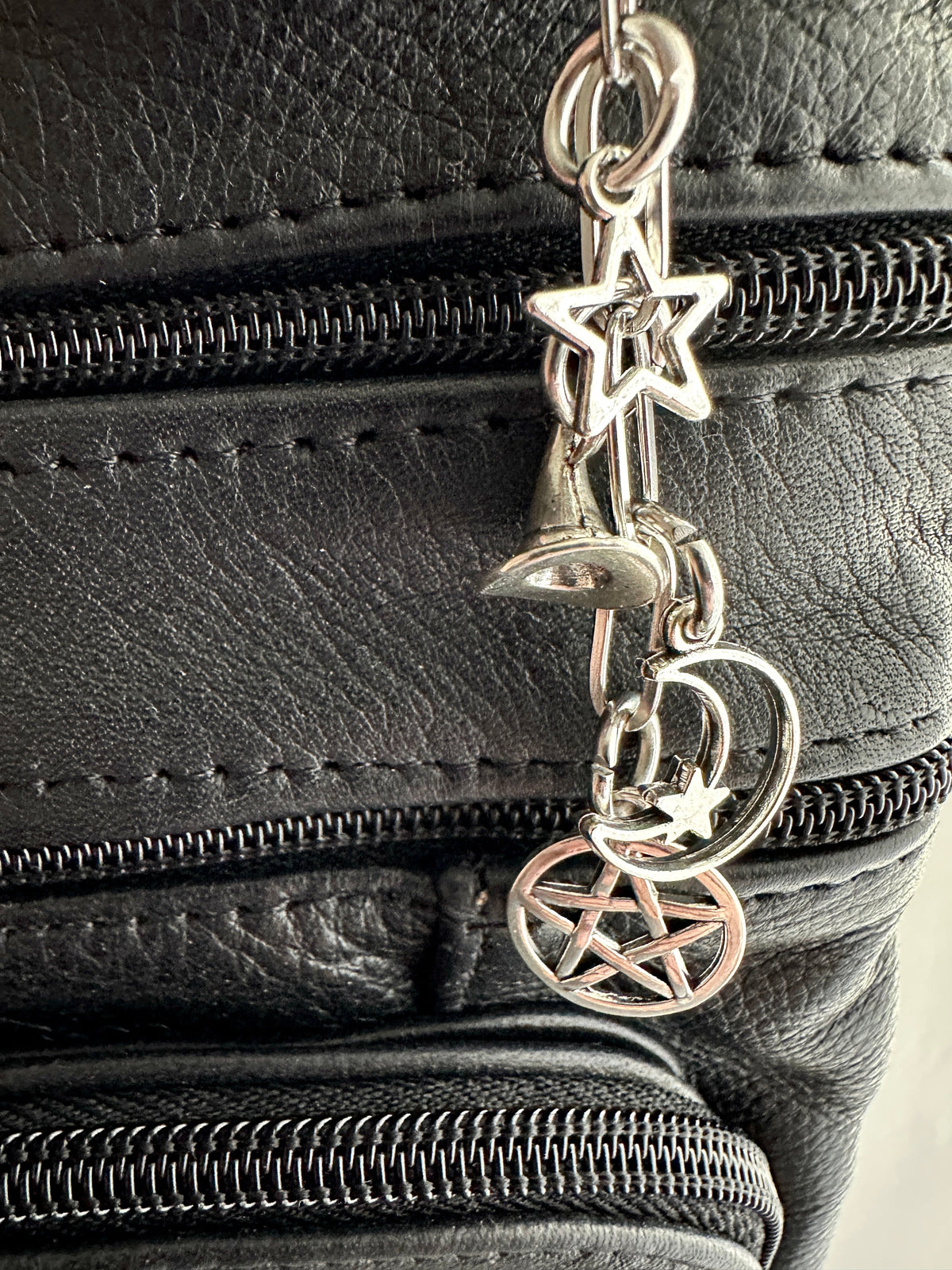 Witchy Bag Charm Keychain – Spooky Accessories for Witches, Goths & Halloween Lovers