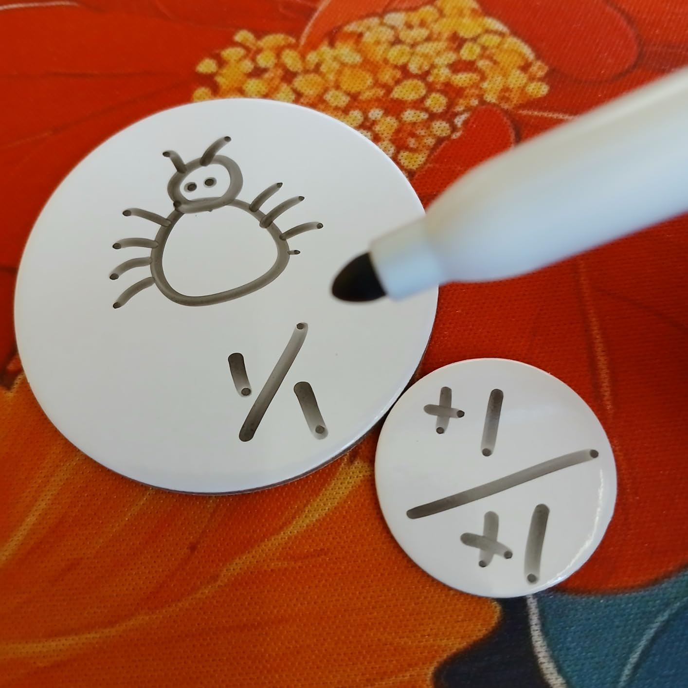 100 Dry Erase Tokens for DND – Reusable RPG Tokens in 2 Sizes