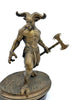 Minotaur Statue, Hand Painted Resin Sculpture | Mythical Creature Figurine | Unique Legendary Minotaur Monster Figurine. Fantasy Art Decor