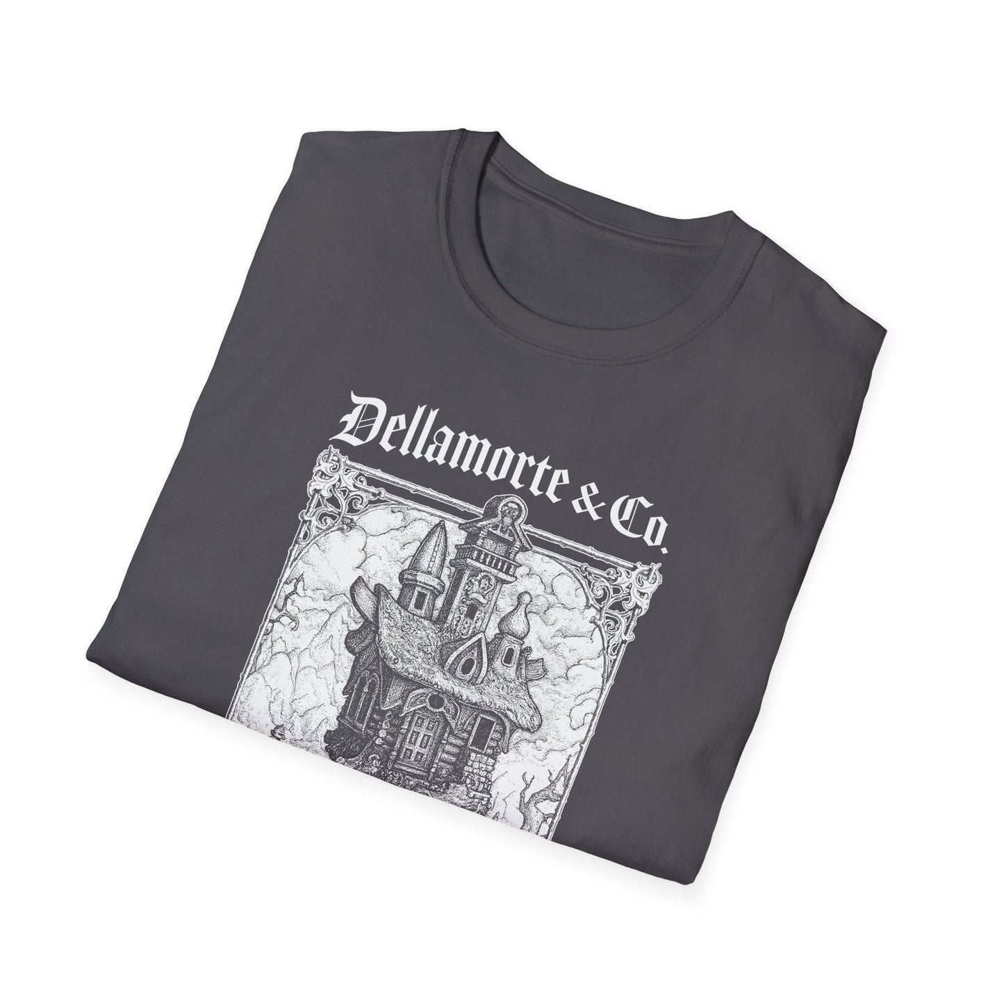 Baba Yaga Hut Shirt | Slavic Folklore Witch House Tee by Dellamorte Art | Chicken-Leg Hut T-Shirt | Dark Fairytale Gothic Apparel
