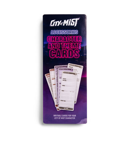 City of Mist Character & Theme Cards — 60 Dry-Erase Tracking Cards